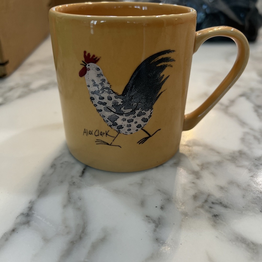 Fine China Mug by Alex Clark Rooster Made In England Chicken Farm